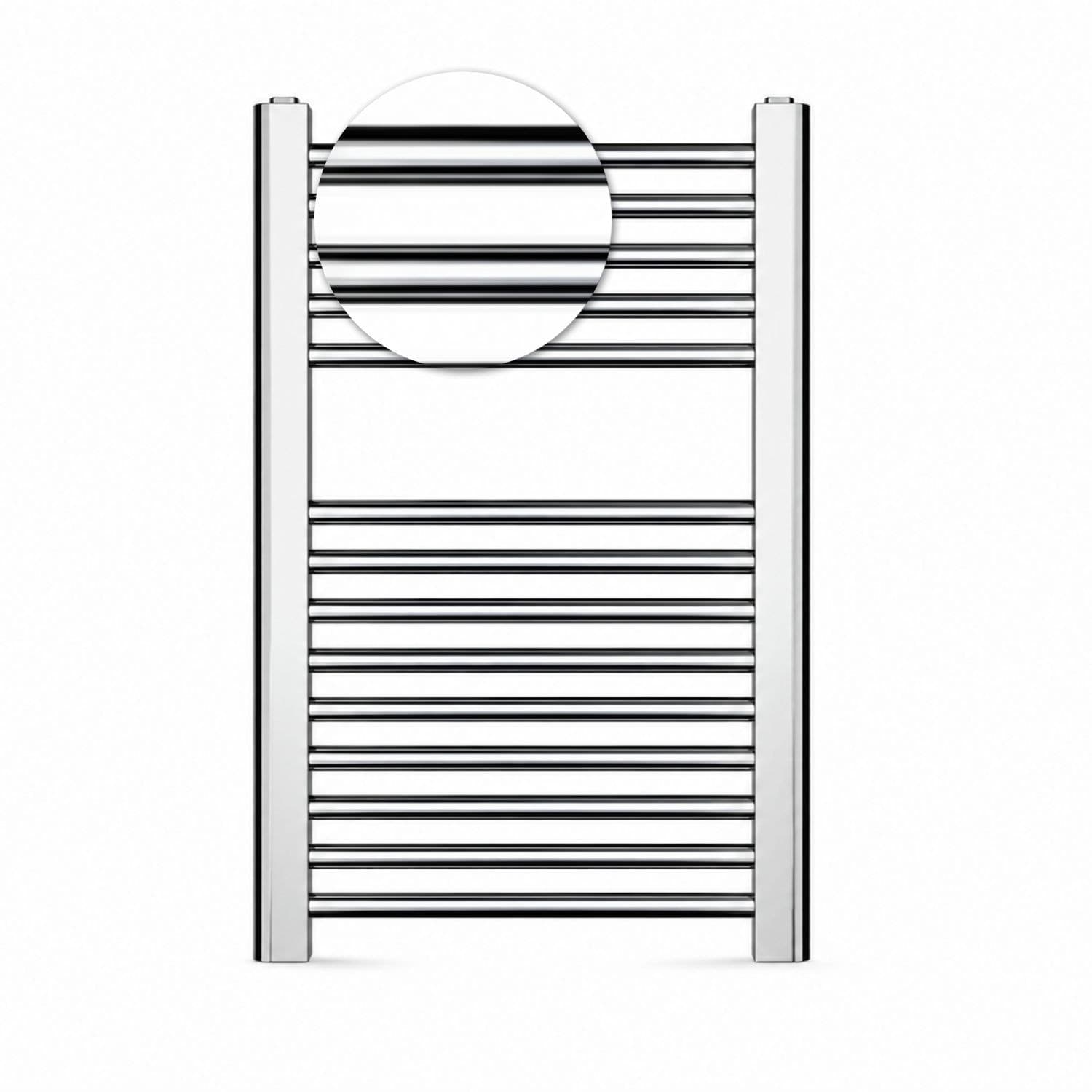 Termoarredo Bagno Cromato In Acciaio Per Scaldasalviette - 5