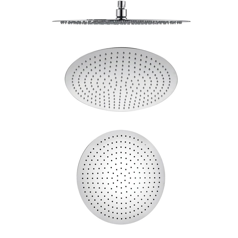Soffione Doccia Tondo Acciaio Inox 2 Mm Spessore Effetto Pioggia Varie Misure Bagno - 18