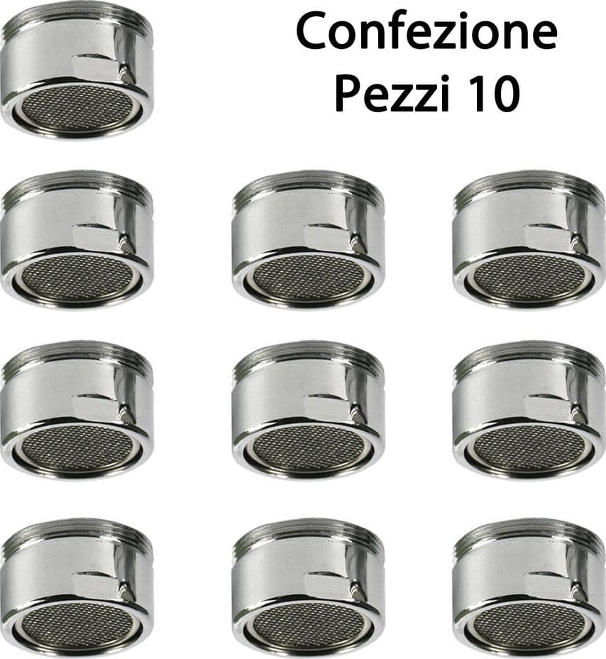 Aeratore Rompigetto CONFEZIONE 10 PZ Attacco da 24 Maschio Per Lavello Cucina - 3