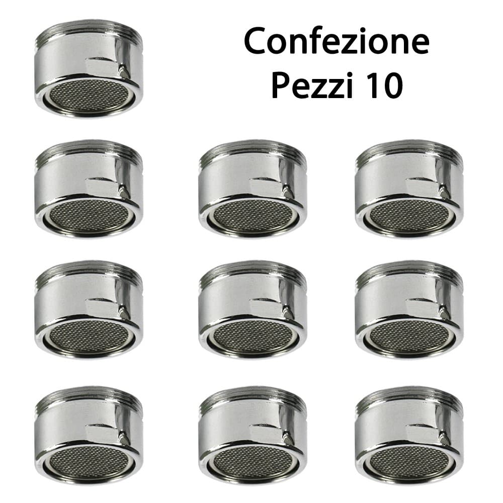Aeratore Rompigetto CONFEZIONE 10 PZ Attacco da 24 Maschio Per Lavello Cucina - 3