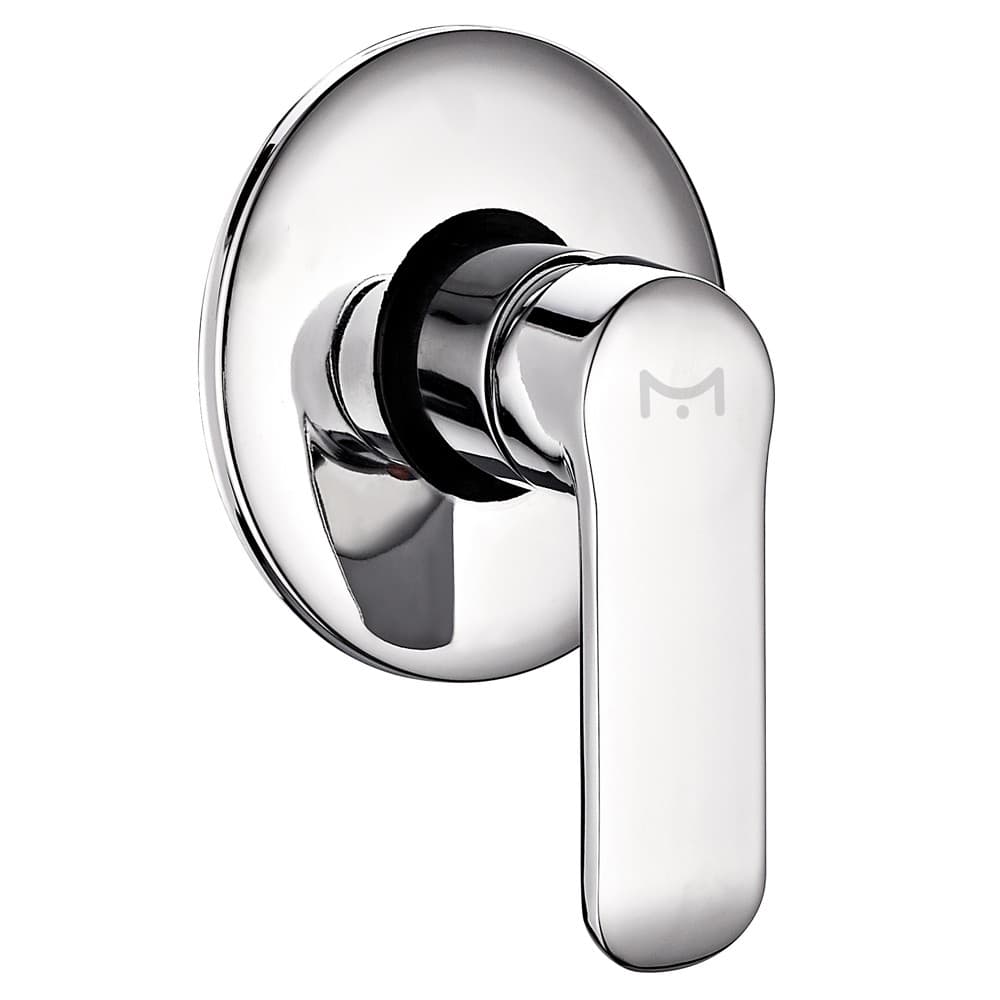 Miscelatore Doccia da Parete America ad Incasso Ottone Colore Cromato Bagno - 3