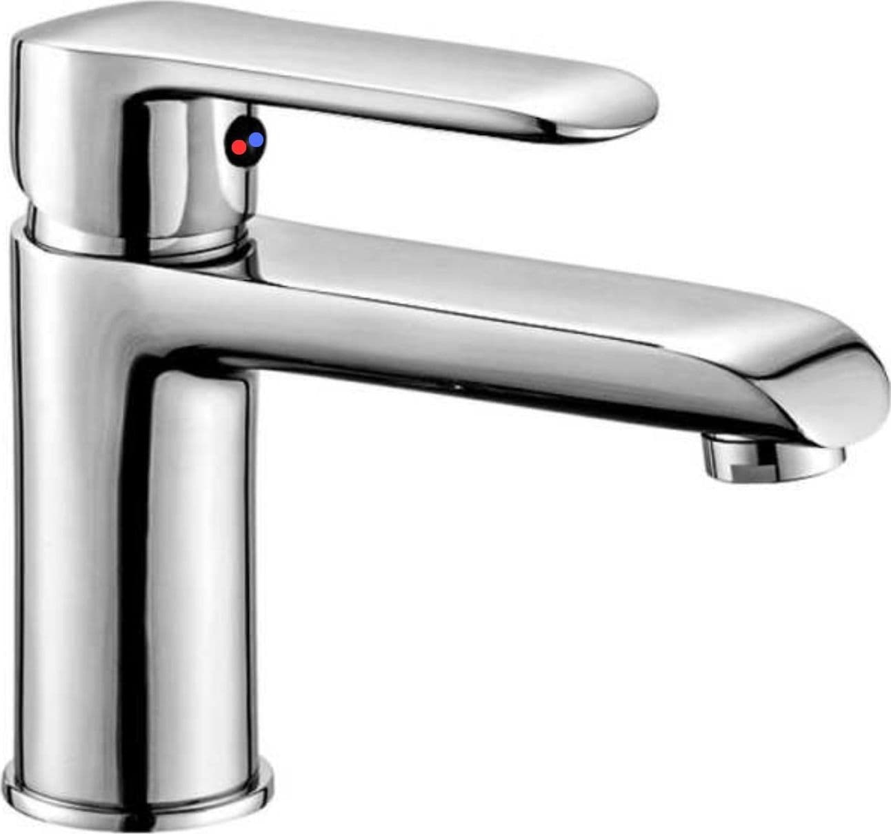 Miscelatore Rubinetto America per Lavabo in Ottone Colore Cromato con Piletta - 2