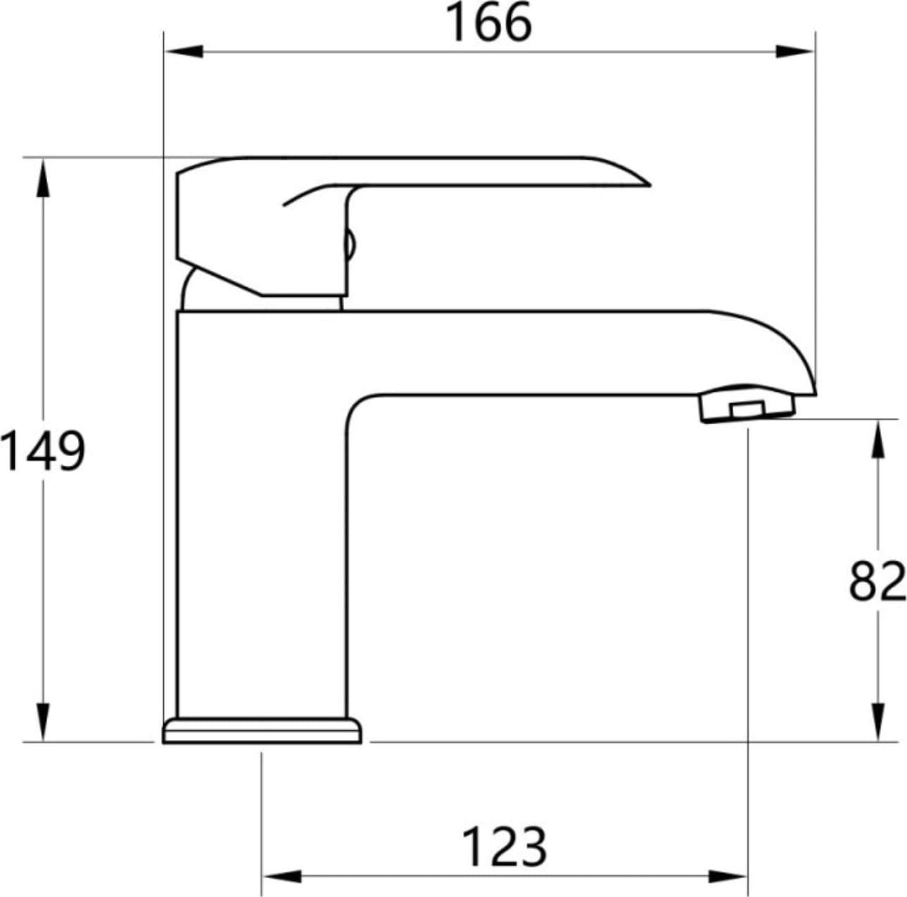 Miscelatore Rubinetto America per Lavabo in Ottone Colore Cromato con Piletta - 3