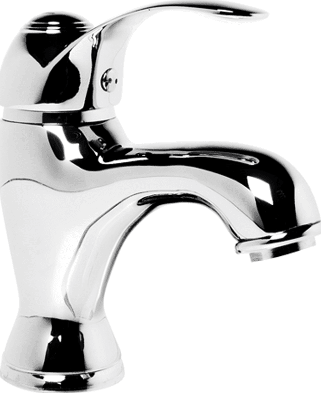 Miscelatore Rubinetto Lavabo Monocomando Cromato Bagno Casa Tondeggiante