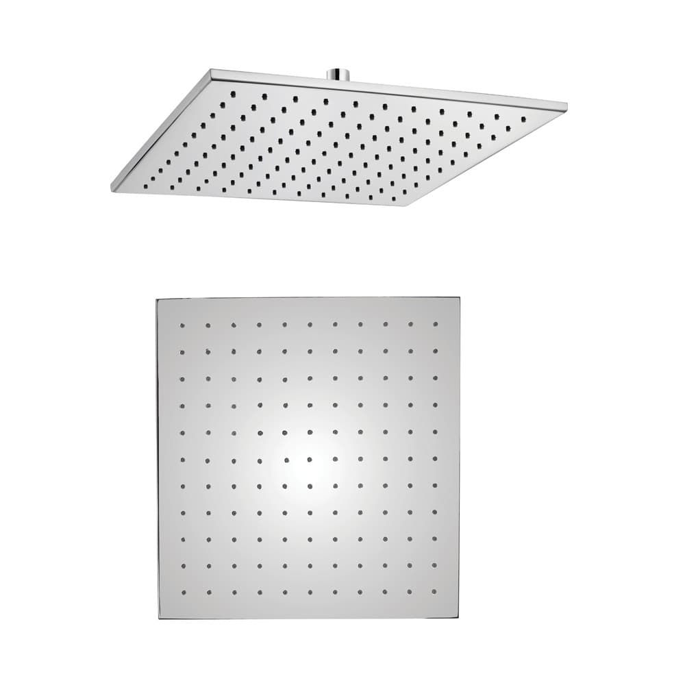 Ogomondo Soffione Doccia LED Square Quadrato Monogetto In Ottone Cromato - 3