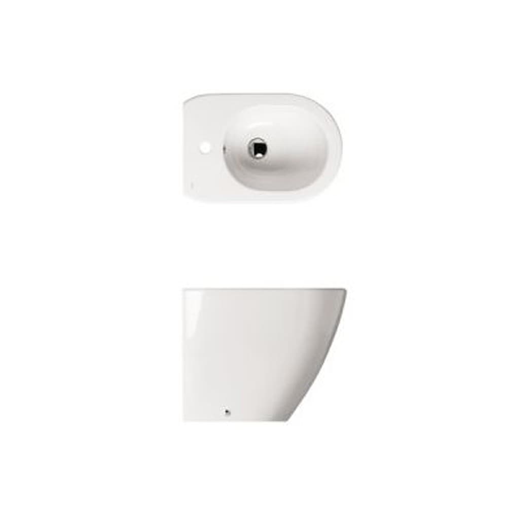 Bidet Althea Cover a Pavimento Bianco - 4