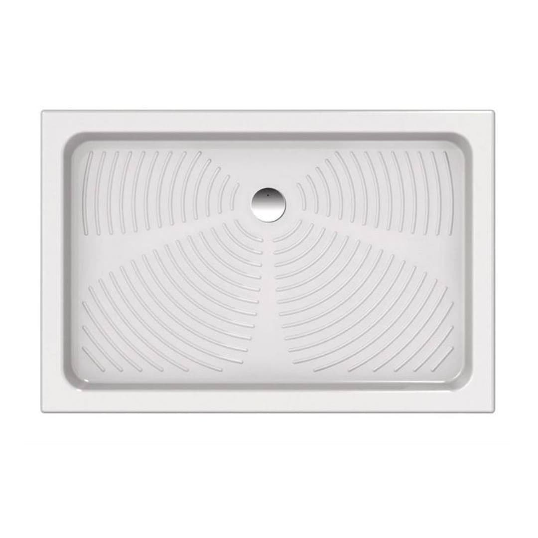 Piatto doccia in Porcellana Altezza 10 cm Bianco Quadrato o Rettangolare o Semicircolare - 20