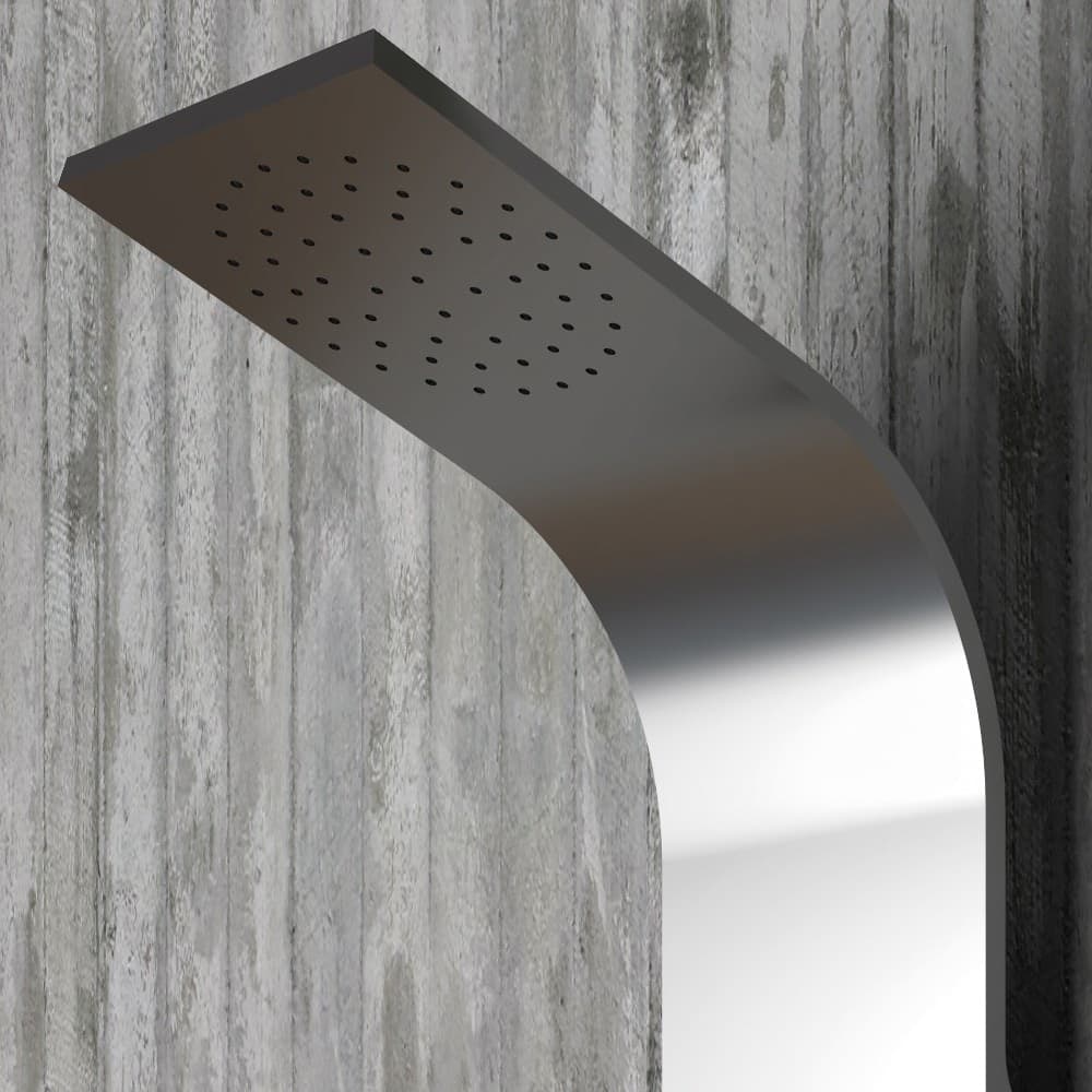 Colonna Doccia 014 Acciaio Inox 3 Funzioni 3 Bocchette Idro Lombari L21xP44xH155 - 8