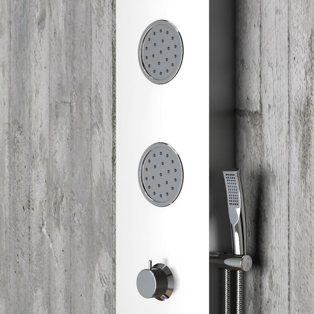 Colonna Doccia 014 Acciaio Inox 3 Funzioni 3 Bocchette Idro Lombari L21xP44xH155 - 9