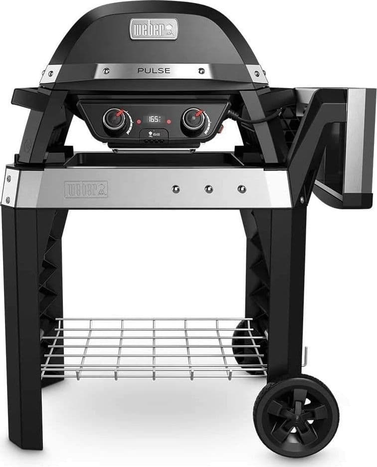 Weber Barbecue Elettrico Pulse 2000 Carrellato 2200 Watt Nero - 2