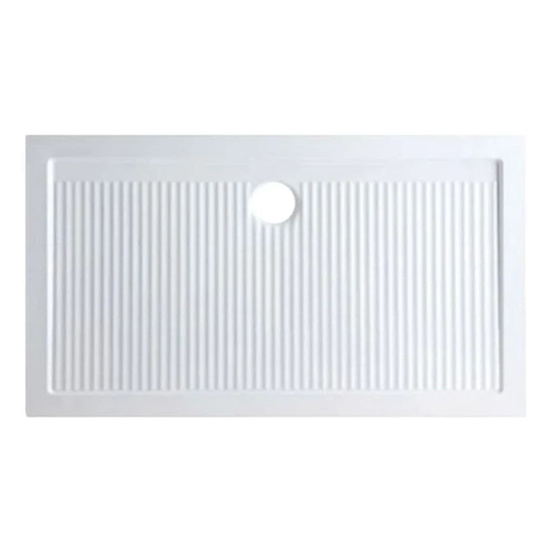 Piatto doccia in Porcellana Altezza 6,5 cm Bianco Quadrato o Rettangolare - 16