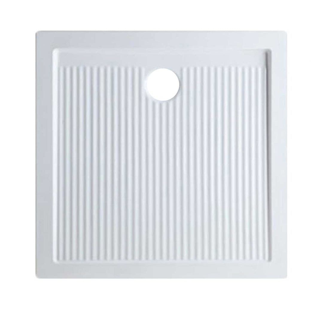 Piatto doccia in Porcellana Altezza 6,5 cm Bianco Quadrato o Rettangolare - 3