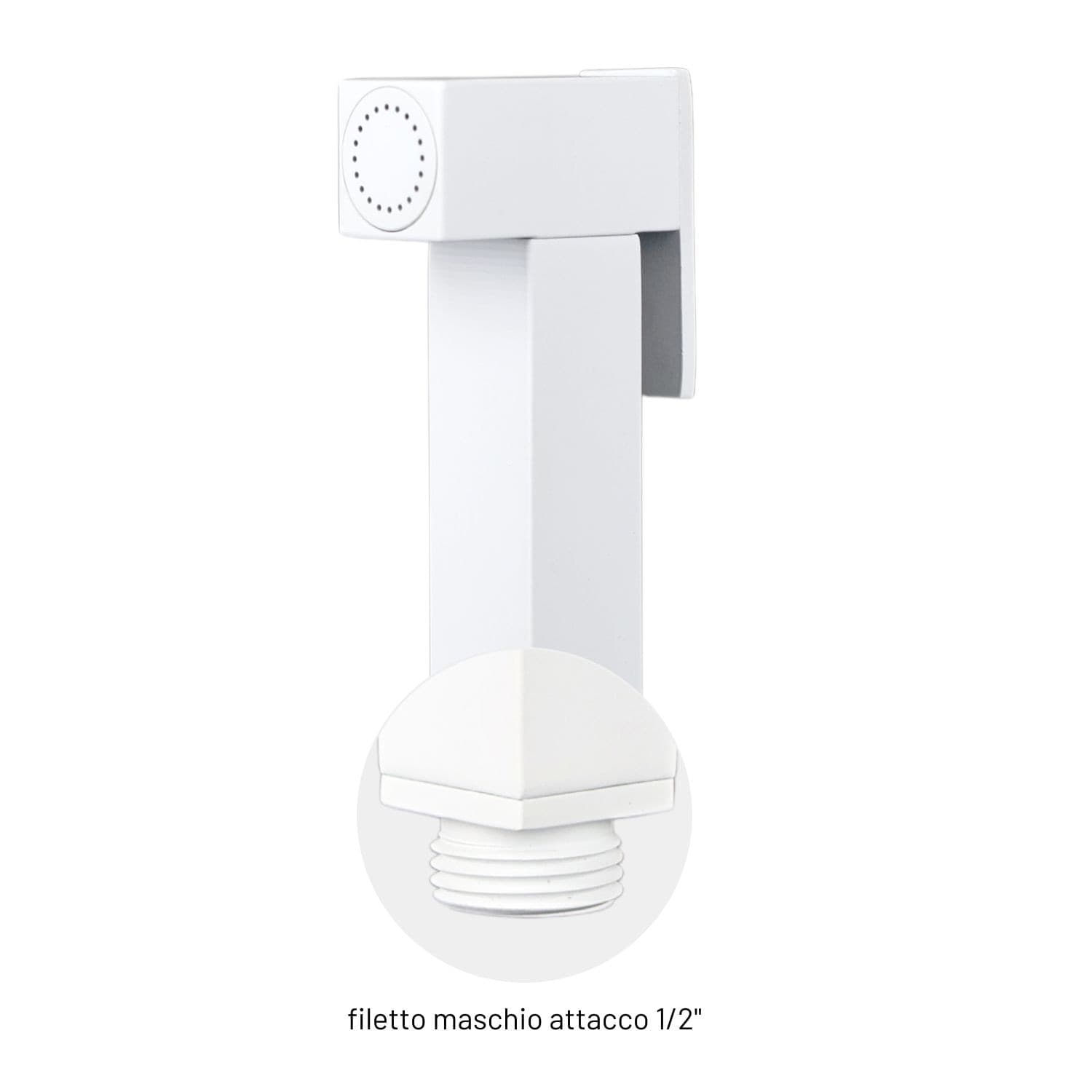 Idroscopino Wc Doccetta Ottone Portatile ShutOff Monogetto Con Leva Ogomondo Kit - 101