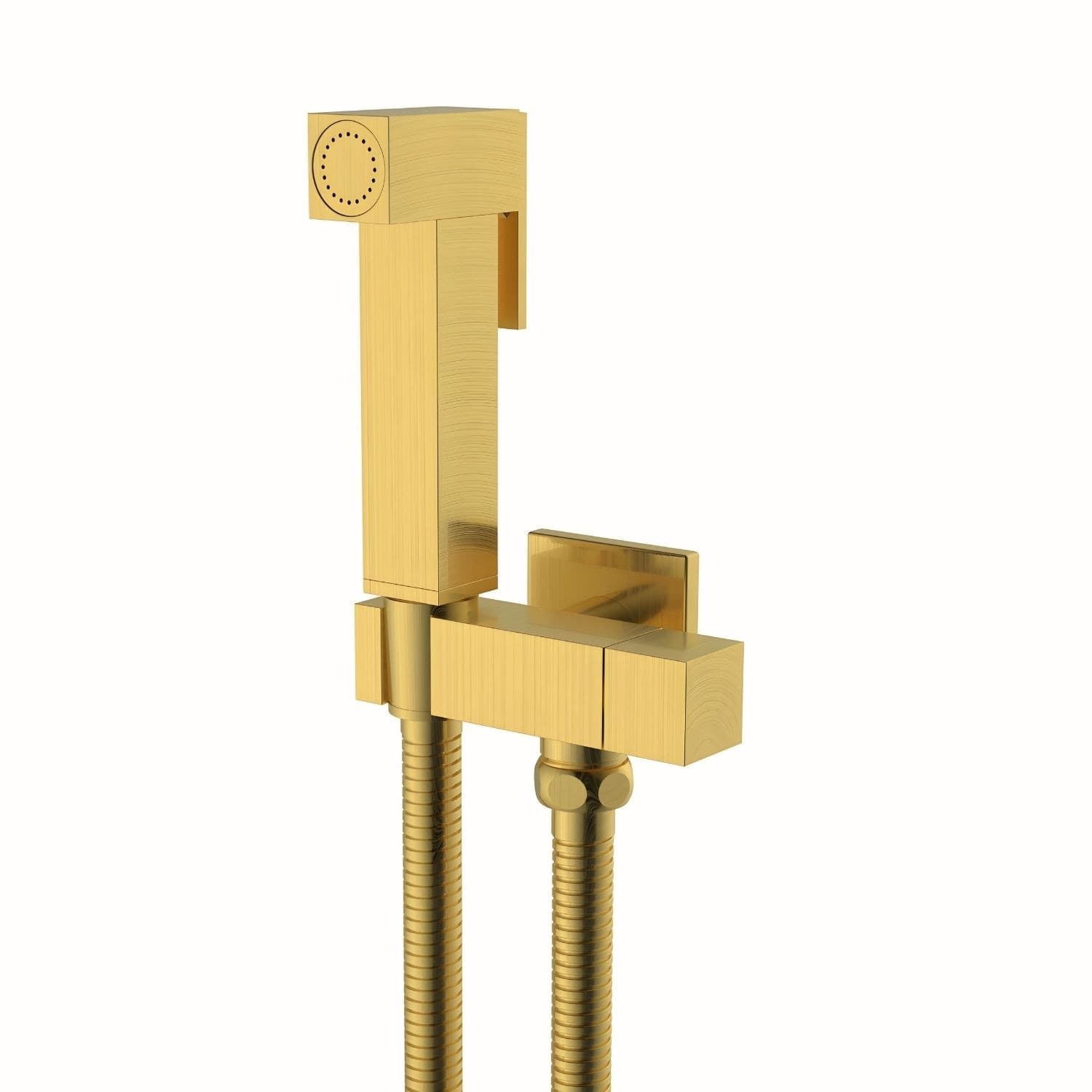 Idroscopino Wc Doccetta Ottone Portatile ShutOff Monogetto Con Leva Ogomondo Kit - 36
