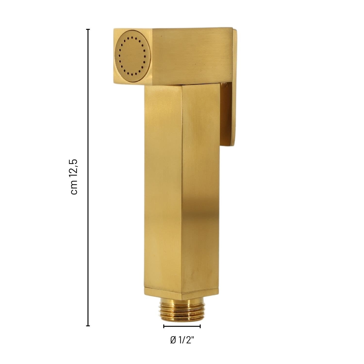 Idroscopino Wc Doccetta Ottone Portatile ShutOff Monogetto Con Leva Ogomondo Kit - 42