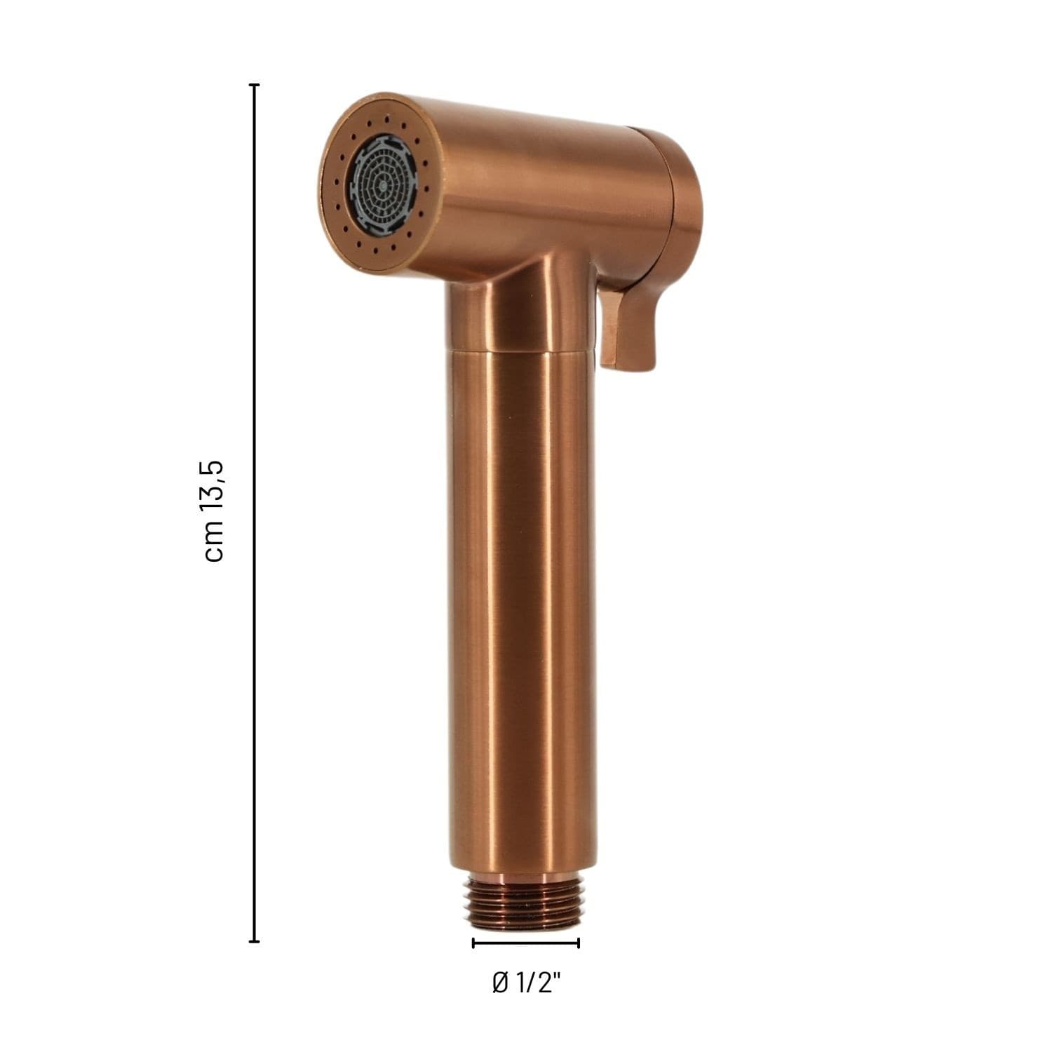 Idroscopino Wc Doccetta Ottone Portatile ShutOff Monogetto Con Leva Ogomondo Kit - 50
