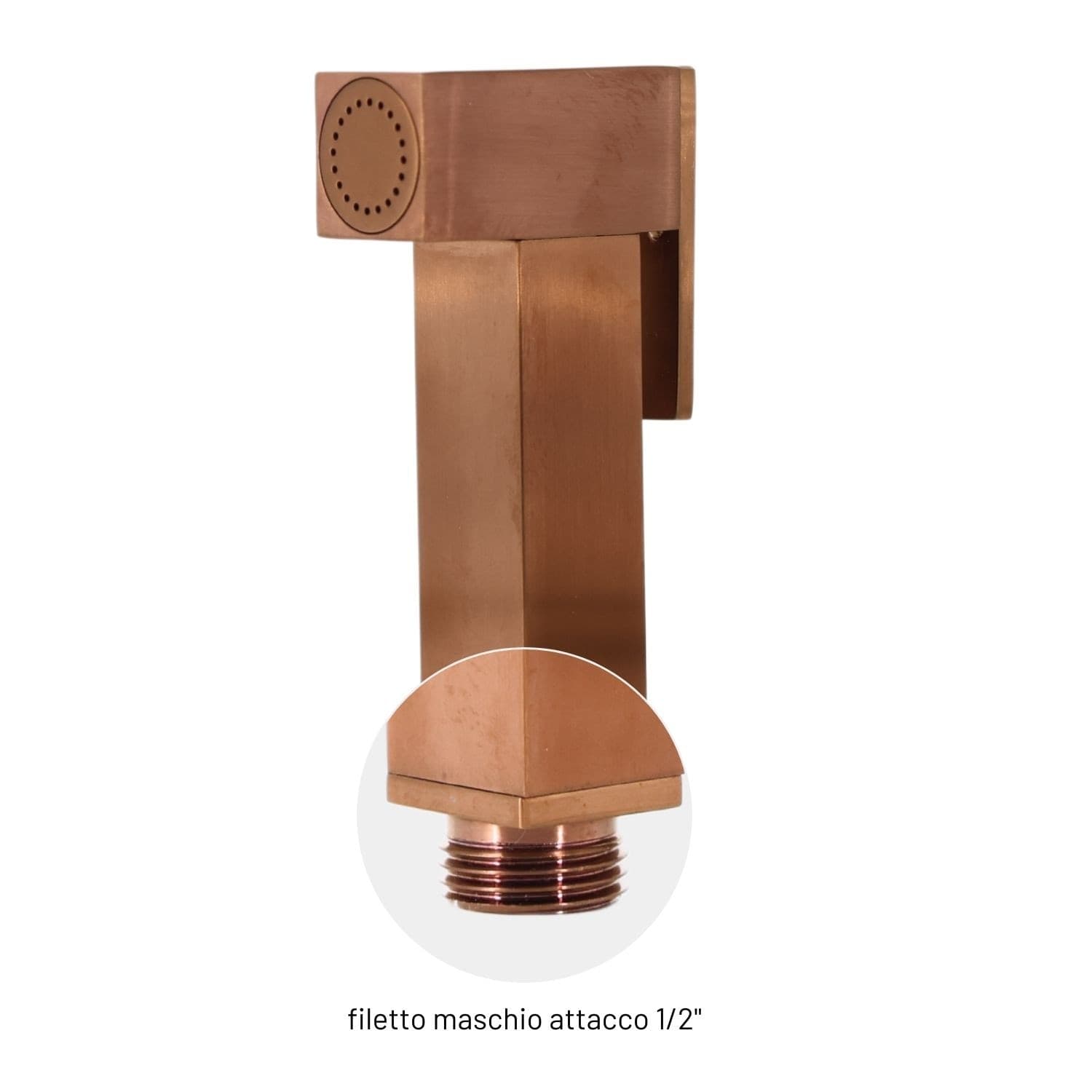 Idroscopino Wc Doccetta Ottone Portatile ShutOff Monogetto Con Leva Ogomondo Kit - 56