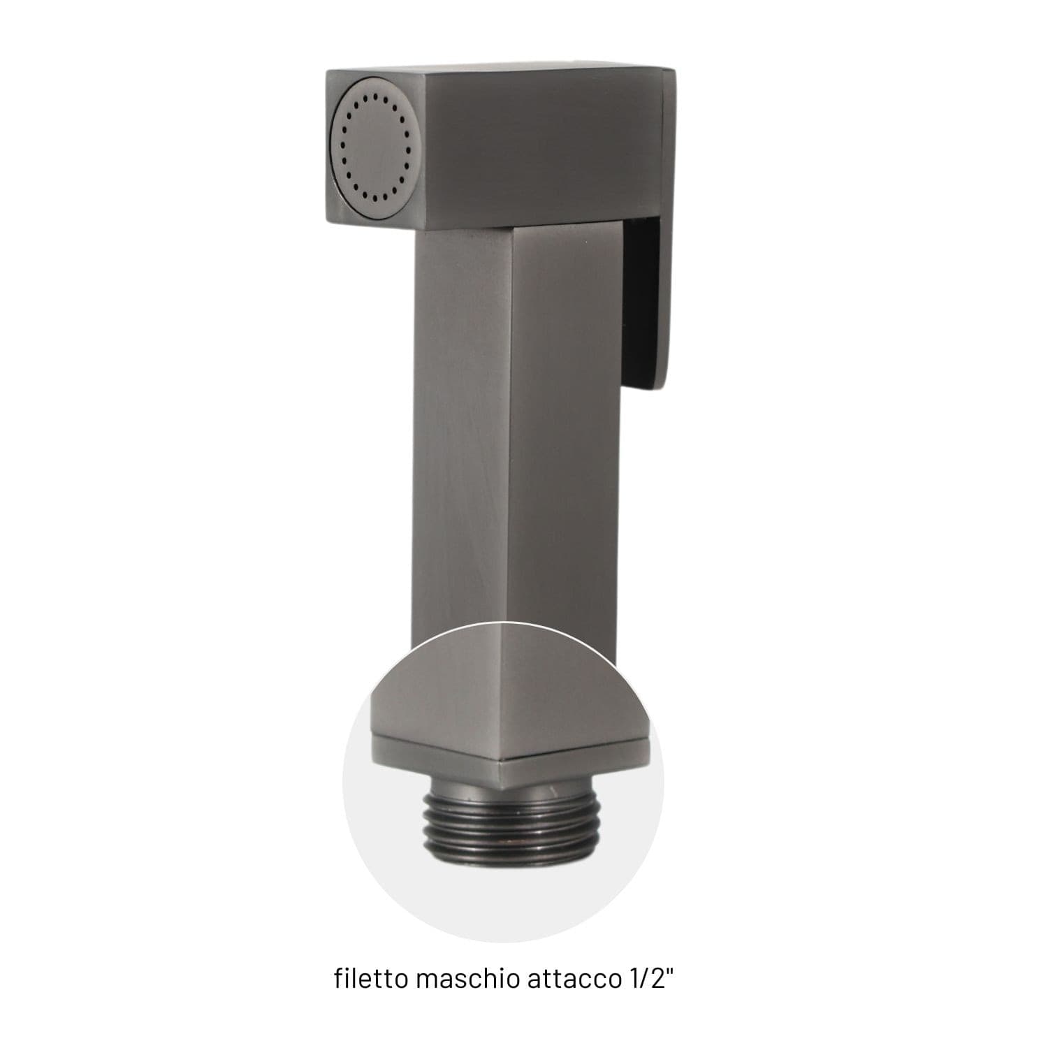 Idroscopino Wc Doccetta Ottone Portatile ShutOff Monogetto Con Leva Ogomondo Kit - 71