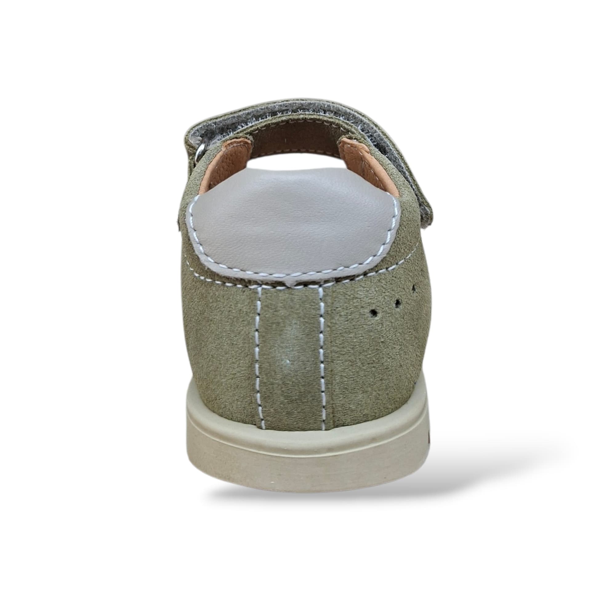 Sandali Tallonati Primi Passi Balocchi Bart 163514 Kaki – Pelle Velcro Bambini - 3