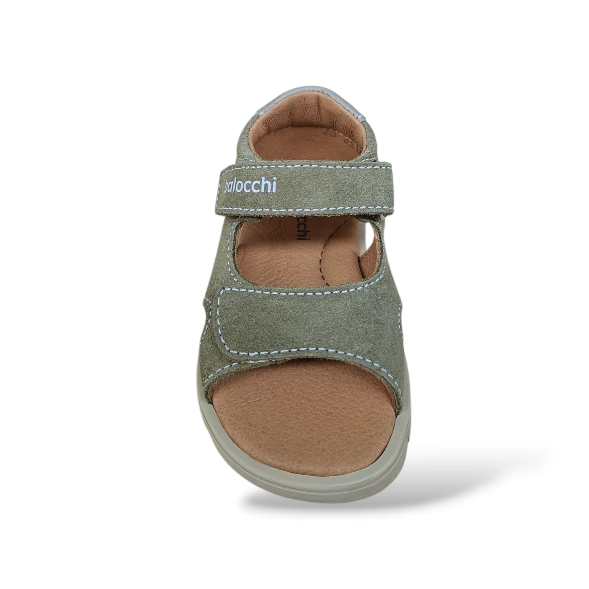 Sandali Tallonati Primi Passi Balocchi Bart 163514 Kaki – Pelle Velcro Bambini - 4