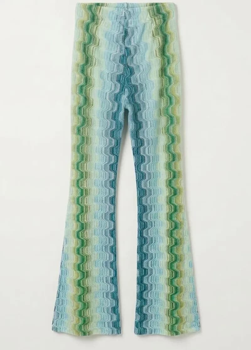 Pantaloni maglia Rachel a zampa fantasia lurex | PHO Firenze - 4