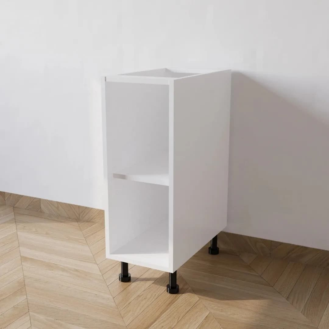 Mobile Base per Cucina senza Anta di Colore Bianco - 5