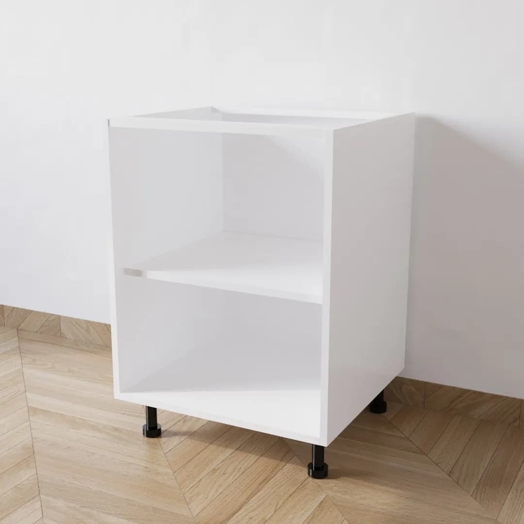 Mobile Base per Cucina senza Anta di Colore Bianco - 3