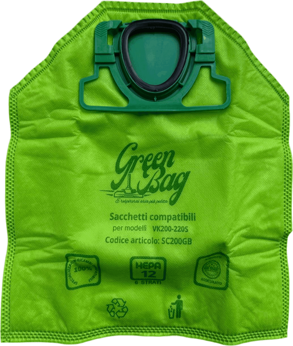 SACCHETTI COMPATIBILI PER ASPIRAPOLVERE FOLLETTO VK 200/220S
