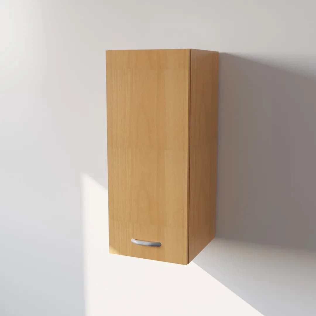 Pensile Cucina in Legno Nobilitato Faggio con 1 Anta Altezza 72 cm - 7
