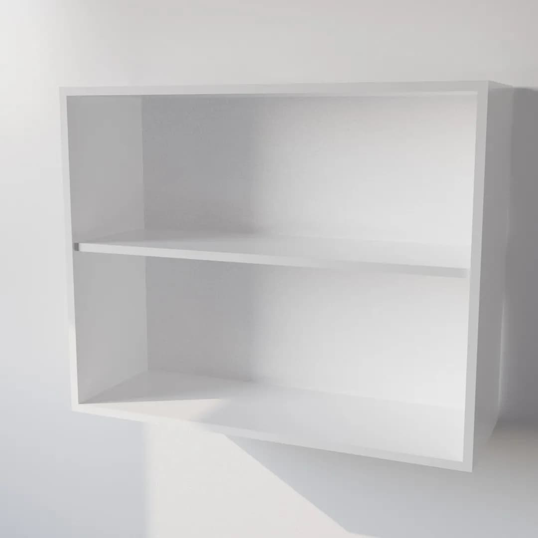 Pensile Cucina in Legno Nobilitato Bianco con  Ante Altezza 72 cm - 2