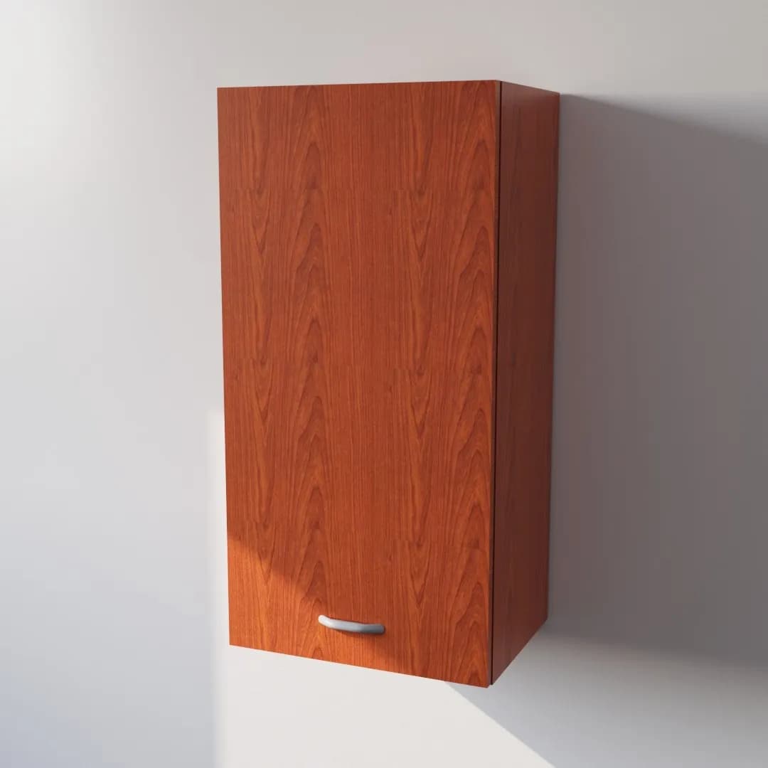 Pensile Cucina in Legno Nobilitato Ciliegio con 1 Anta Altezza 90 cm - 4