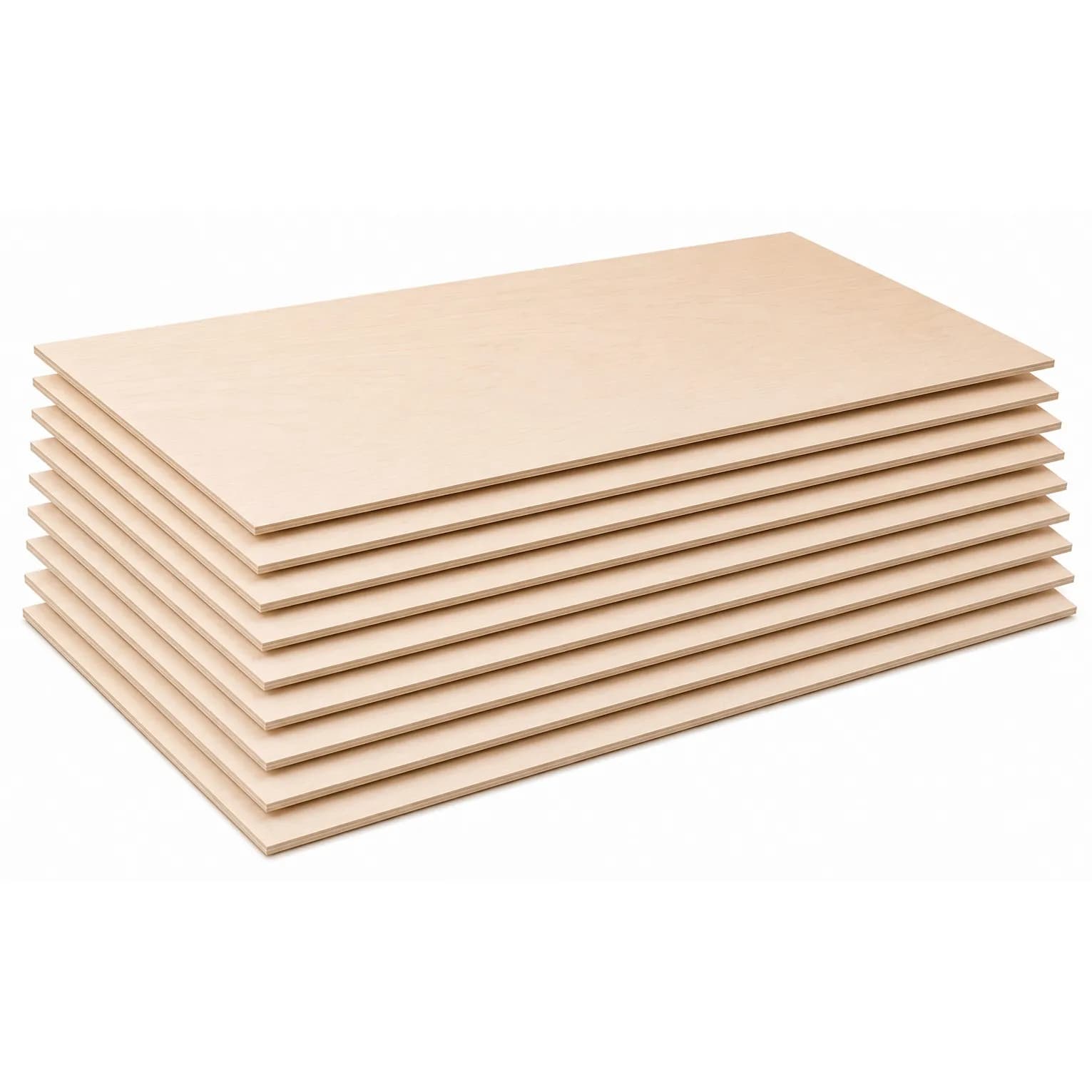 10 Fogli Compensato di Pioppo Sp. 4 mm – Pannelli in Legno per Taglio Laser, Pirografia, Incisione, Modellismo e Fai da Te - 1