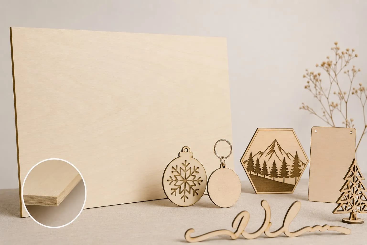 10 Fogli Compensato di Pioppo Sp. 4 mm – Pannelli in Legno per Taglio Laser, Pirografia, Incisione, Modellismo e Fai da Te - 6