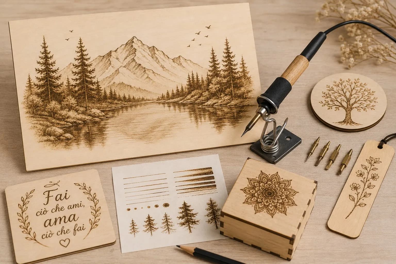 10 Fogli Compensato di Pioppo Sp. 4 mm – Pannelli in Legno per Taglio Laser, Pirografia, Incisione, Modellismo e Fai da Te - 7