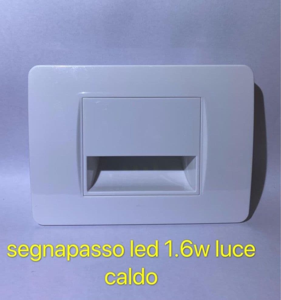 Segnapasso LED da incasso 1.6W luce calda per scale e corridoi - 2
