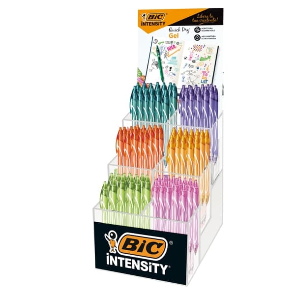 Expo 102 pz penna sfera Intensity Gel Quick Dry colori assortiti Bic