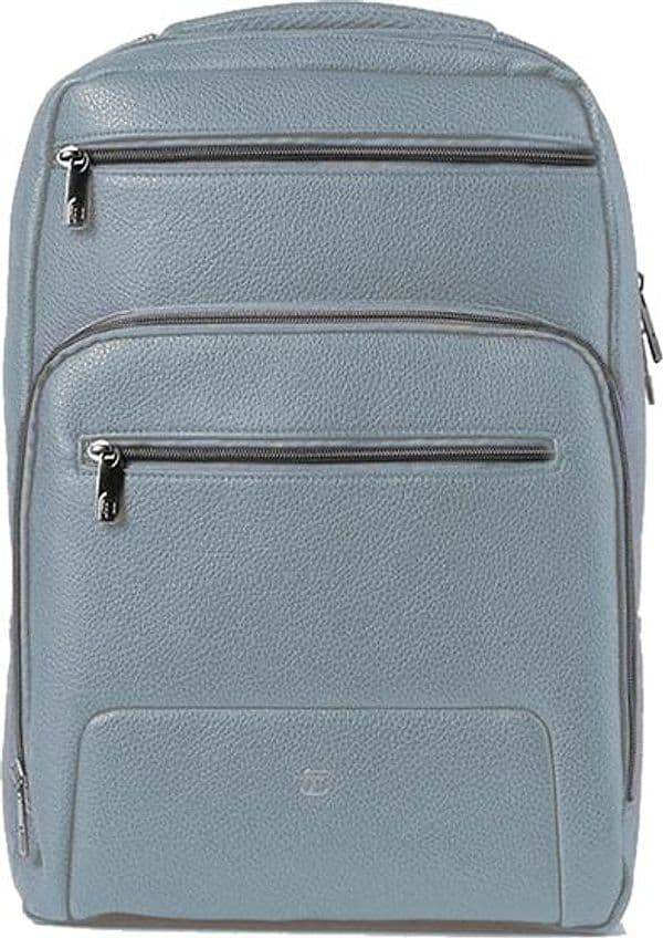 Zaino Gate Trended ecopelle dim. 29x42x15cm azzurro InTempo - 2