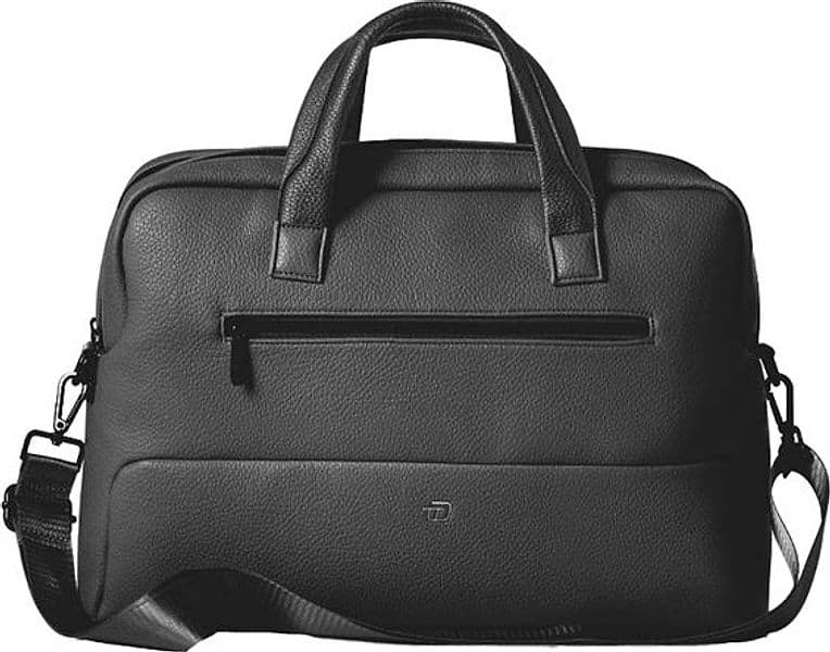 Borsa c/manici Gate Trended ecopelle dim. 41x30x15cm nero InTempo – In Tempo