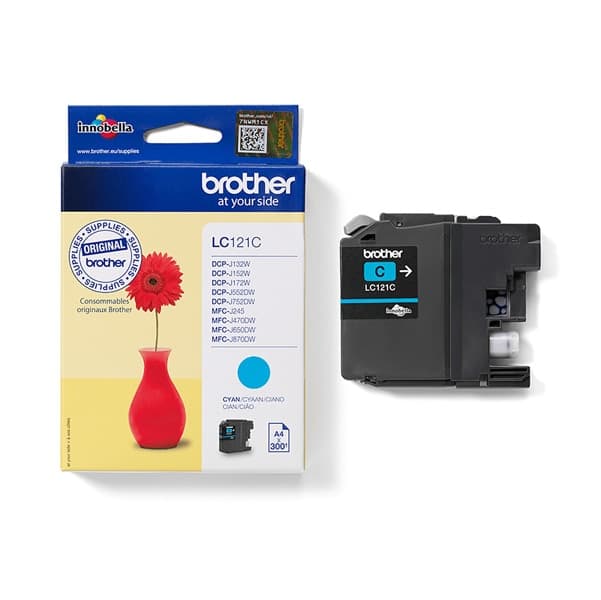 CARTUCCIA CIANO LC-121C DCP-J552DW MFC-J470DW MFC-J650DW – Brother