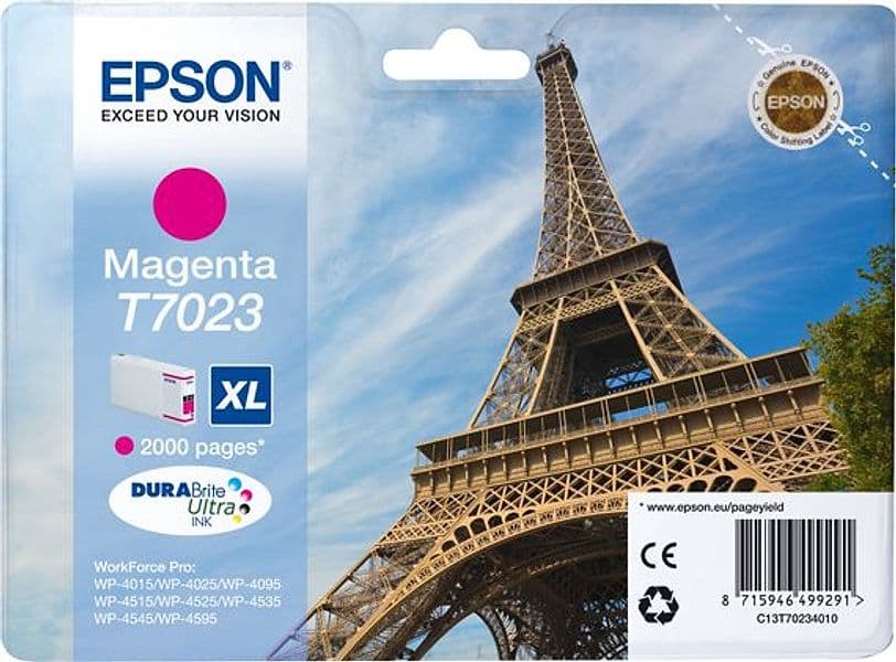 TANICA INCHIOSTRO A PIGMENTI MAGENTA EPSON DURABRITE ULTRA, XL - 2