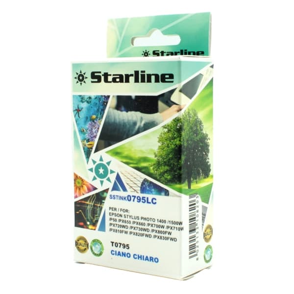CARTUCCIA INK CIANO CHIARO PER PRINT C/EPSON T0795 – Starline