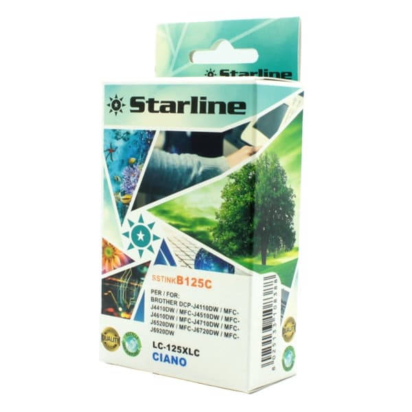 CARTUCCIA INK CIANO PER PRINT C/BROTHER LC 125XL C – Starline