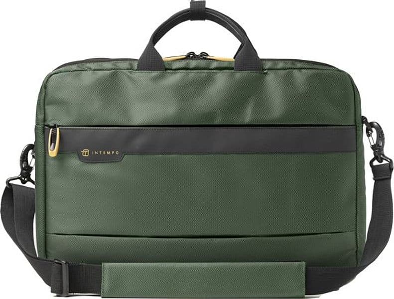 Borsa Office Bag Job dim.44x34x12cm tessuto tecnico verde INTEMPO - 2