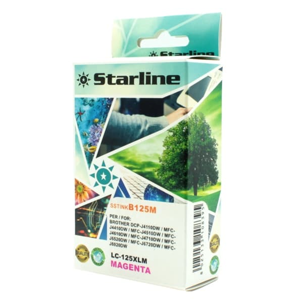 CARTUCCIA INK MAGENTA PER PRINT C/BROTHER LC 125XL M – Starline