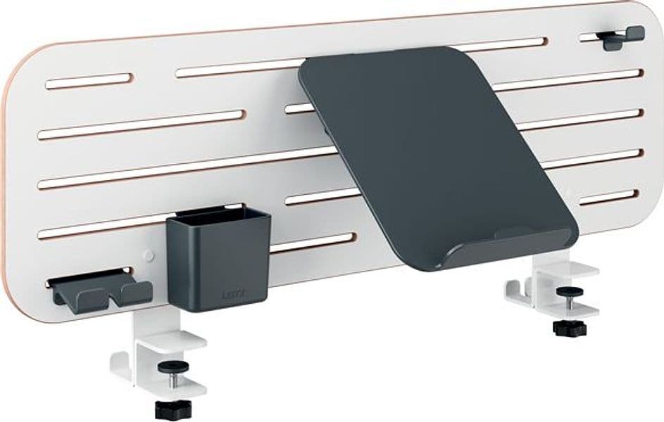 Pannello Forato grande per scrivanie compatte Sit-Stand 80x25x0,8cm c/supporto P - 2