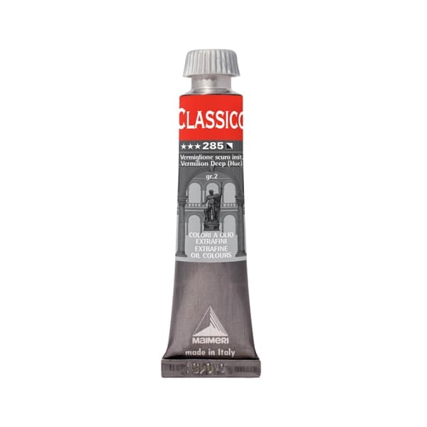 Colore a olio extrafine 20ml vermiglione scuro imitazione Maimeri