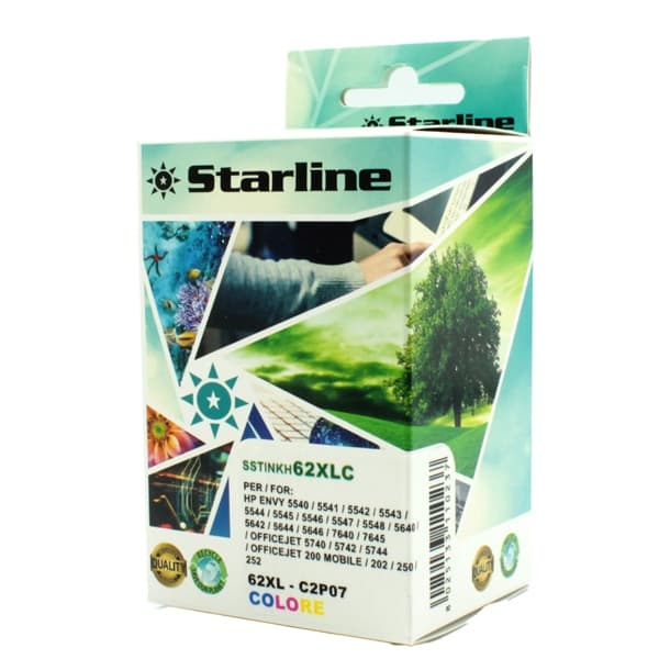 CARTUCCIA INK COLORE PER PRINT C/HP N. 62XL – Starline