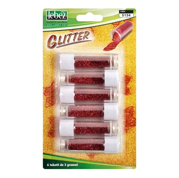 BUSTA 6 TUBI PORPORINA ROSSO 2GR LEBEZ - 2