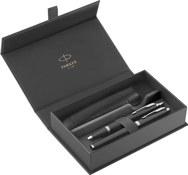 Gift Set sfera M + stilografica M IM Black Edition CT Parker