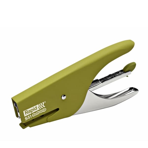 Cucitrice a pinza RAPID S51 SOFT GRIP verde - 2